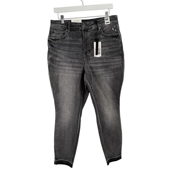 Judy Blue Grey Street Tummy Control Skinny Jeans High Rise NEW Womens Plus 16W - Picture 2 of 9